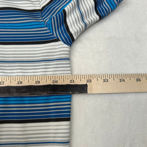 Nike Golf Tour Performance Polo Shirt Mens Medium Blue Striped Dri-FIT Athletic - Picture 8 of 10